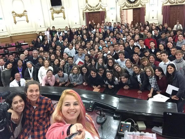 Encuentro de jóvenes promovido por la Fundación Scholas, en Córdoba hace varias semanas. 