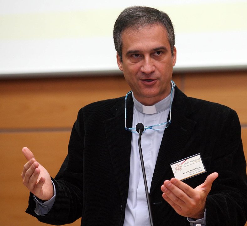 Darío Viganò, prefecto de la Secretaría para la Comunicación del Vaticano.  