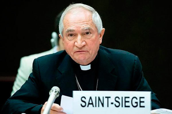  El observador permanente de la Santa Sede ante la ONU en Ginebra, monseñor Silvano Tomasi 