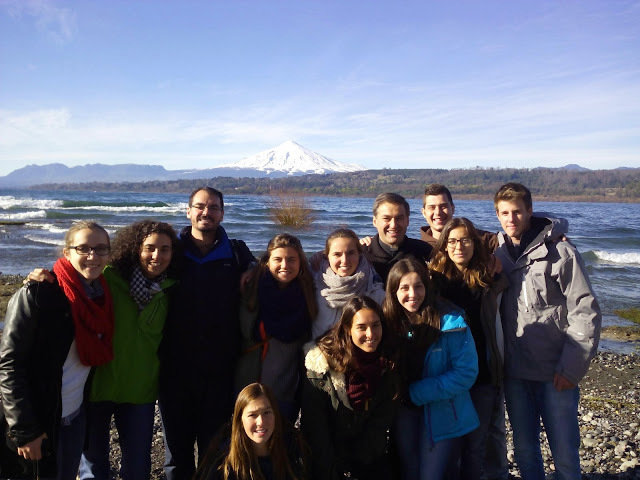 El grupo de misioneros en una de sus excursiones.