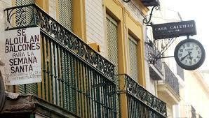 Fachada de un balcón en Sevilla. Abc. 