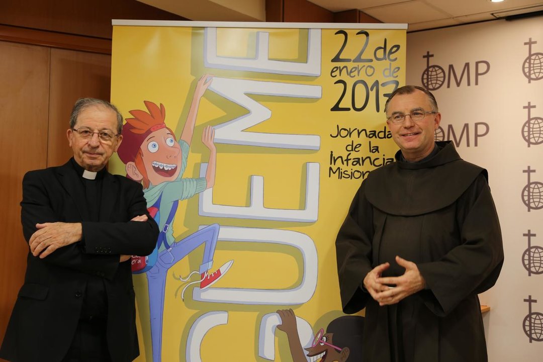 Anastasio Gil, director de OMP España junto a Simeón Stachera, vicario general de Tánger y director de OMP Marruecos. 