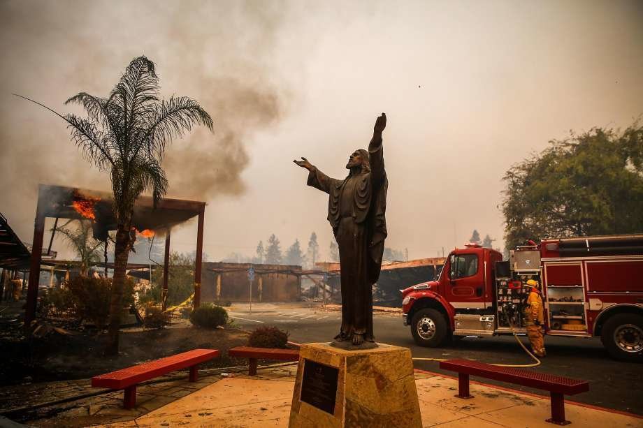 Imagen del incendio de California / The Chronicle