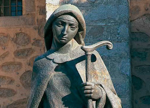 Estatua de santa Teresa de Ávila. 