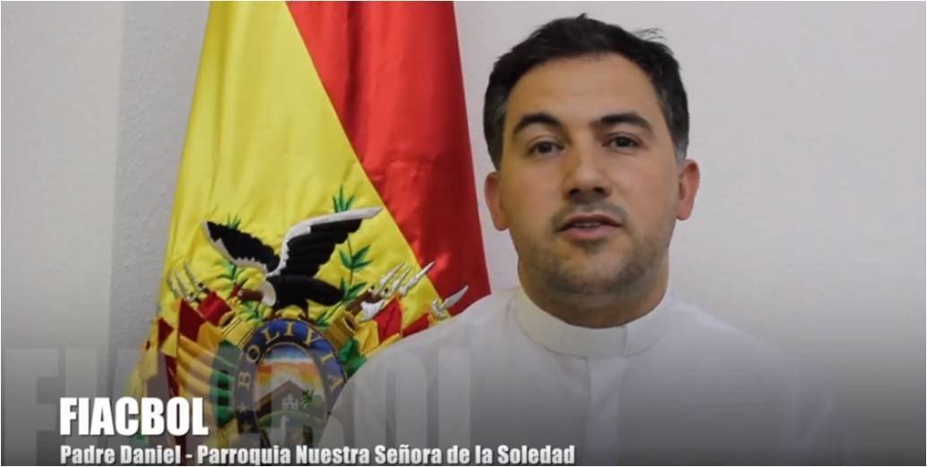 El padre Daniel Rodríguez. Imagen de vídeo