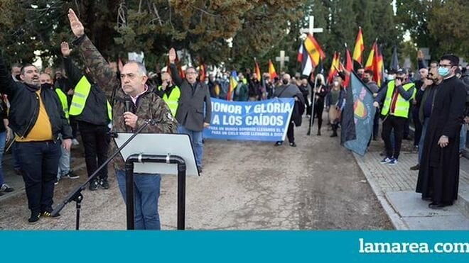 Concentración neonazi en Madrid. 